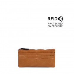 Briella Slim Wallet - Saddle Tan 